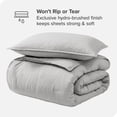 thumbnail image 3 of Bare Home Goose Down Alternative Comforter Set - 2 Piece Set - Twin/Twin XL, Heathered Pewter, 3 of 4