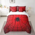 thumbnail image 2 of YST Halloween Spiders Comforter Set, 7-Piece, Spider Web Theme, Full, 2 of 5