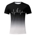 thumbnail image 1 of LUOGENLI T-shirts pour Homme pour Hommes T-Shirt à Imprimé Numérique Col Rond Manches Courtes T-Shirt T-shirts pour Homme T-Shirt Graphique Pâques T-shirts pour Hommes T-shirts Graphiques TTG Grand Vêtements d'Été Gris Pâle XXXXXXL, 1 of 4