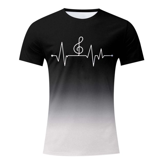 LUOGENLI T-shirts pour Homme pour Hommes T-Shirt à Imprimé Numérique Col Rond Manches Courtes T-Shirt T-shirts pour Homme T-Shirt Graphique Pâques T-shirts pour Hommes T-shirts Graphiques TTG Grand Vêtements d'Été Gris Pâle XXXXXXL