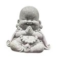 thumbnail image 3 of LNGOOR Statue de Bouddha Antique Assise pour Table Intérieure, 3 of 9
