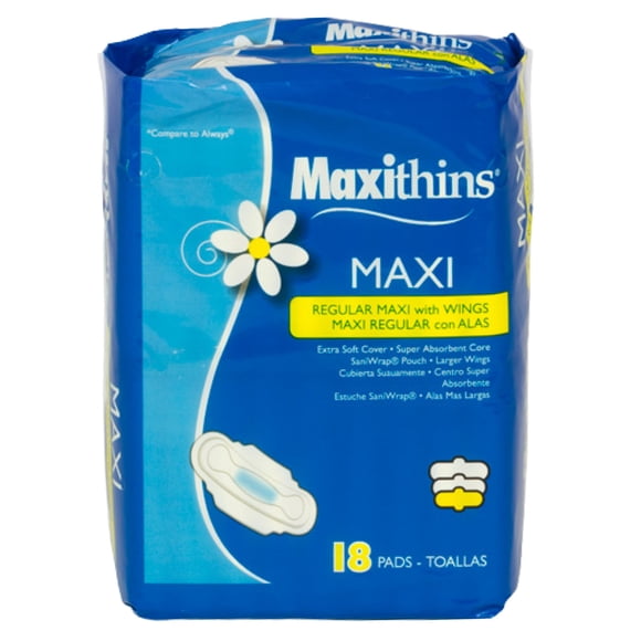 Maxithins - Regular Maxi with Wings 18ct