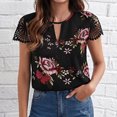 thumbnail image 3 of Birdeem Womens Summer Printed Short-Sleeved Round-Neck Shirt Casual Loose Leopard Print, 3 of 6