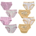thumbnail image 1 of KAWELL Toddler Girls' Cotton Underwear 8-Pack, 1 of 6