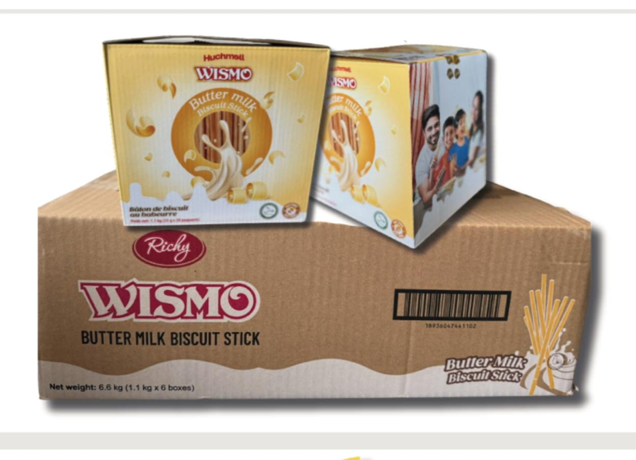 Wismo Buttermilk Stick Biscuit 55g x 120