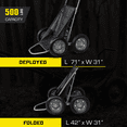 thumbnail image 3 of Hawk Chariot Pliant Crawler, Chariot de Chasse et de Pêche avec Capacité de 500 Lb, Gris Foncé, 3 of 12