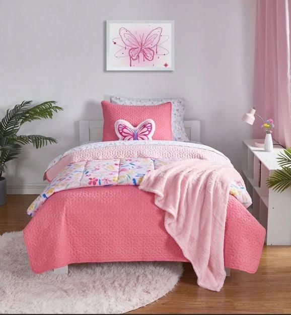 Mainstays Kids Reversible Twin Quilt Set