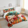 thumbnail image 3 of YST Elephant Rabbit Bedding Set Full For Toddler Funny Wild Animal Comforter Set Rainbow Flower Floral Bedding Comforter Sets Cartoon Graffiti Quilt Set Hippie Tree Of Life Quilted Duvet,3pcs, 3 of 5