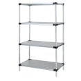 thumbnail image 1 of 4-Shelf Galvanized Steel Solid Shelving Unit, 21 x 24 x 54 in., 1 of 1