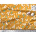 thumbnail image 2 of Soimoi Viscose Chiffon Fabric Leaves,Floral & Rabbit Animal Printed Craft Fabric by the Yard 42 Inch Wide, 2 of 3