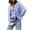 Purple, variant on Lenpel Satin Blouses for Women Bell Long Sleeve V Neck Tie Front Ruffle Business Casual Work Tops Elegant Office Shirts