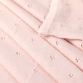 thumbnail image 3 of Pink Organic Cotton Knit Baby Blanket 30" x 40", 3 of 4