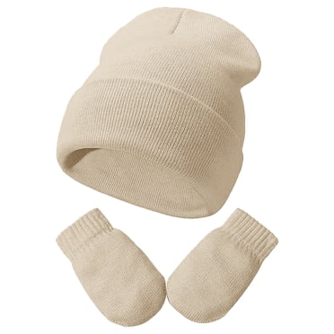 2025 Toddler Girls Boys Toddler Winter Hat Knit Winter Hats Boys Soft Baby Boy Hats 6 12 Months Baby Caps Kids Knit Boys Hat Winter Hats with Glvoes