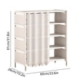 thumbnail image 3 of EGNMCR Shoe Rack for Closet Multi-layer Shoe Rack Dusts-proof Stackable Shoe Rack Storage Rack Sturdy Metal And Plastic Material Ideal For Closets Bedrooms Hallways Living Rooms Plastics shoe rack, 3 of 6