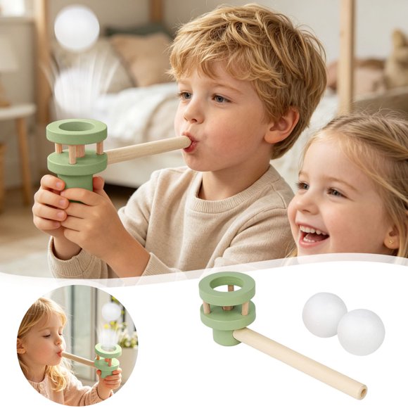 Outdor Floating Blowpipe | Toyz Game Brain Brain Game 1 Piece Wooden Floating Mental Training Funny Design :