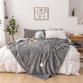 thumbnail image 2 of Sentmoon Cozy Blanket Decorative Throw Blanket Fleece Blanket Gift Blanket Fleece Towelling Blanket with Milk Fleece Nap Blanket for Gift and Housewarming, 2 of 7