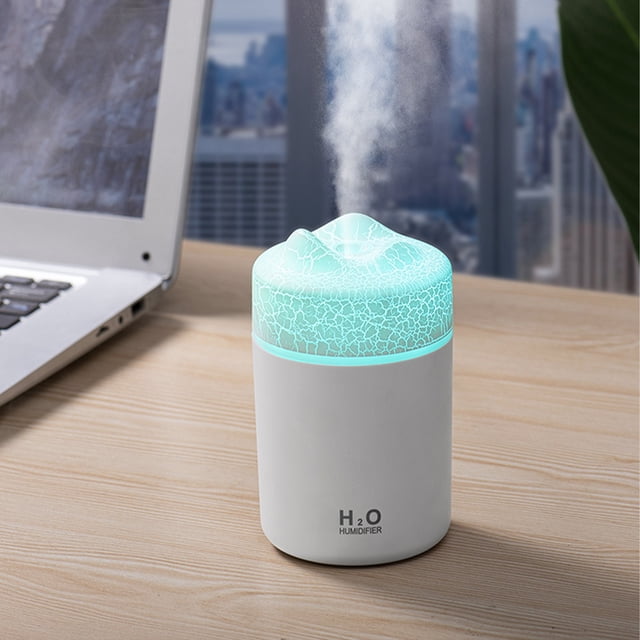 Qocolhg Portable Small Humidifiers For Bedroom, Small Humidifier for Plants, USB Personal Desktop Office Humidifiers, Quiet Cool Mist Air Diffuser for Baby Bedroom Travel and Car