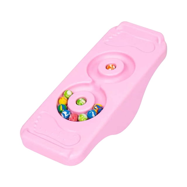 Fesfesfes Clearance Sensory Balanced Training Board Seesaw Toy with Textured Home Concentration Practice Tool for Kids 4 Years and Up Pink