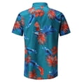 thumbnail image 3 of CEHVOM Chemise Hawaïenne à Manches Courtes pour Homme, Chemise de Plage Imprimée d'Été Décontractée à Boutons, Soldes, 3 of 5
