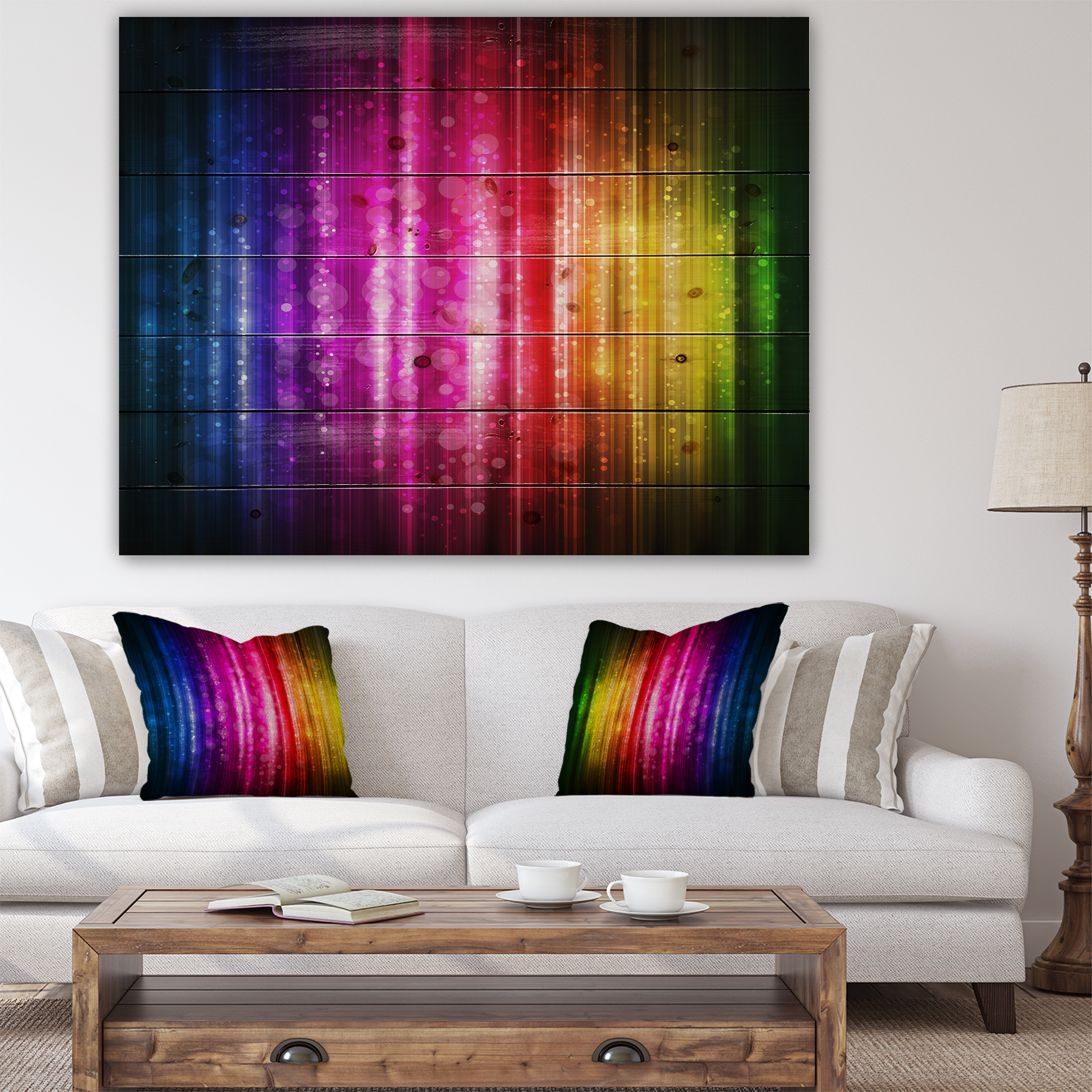 Impression sur toile « Glowing Background » Design Art