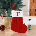 thumbnail image 3 of zanvin Christmas Decor, Cute Letters Christmas Stocking Decoration Christmas Tree Pendant Christmas Style Wool Knitted Socks Decoration Props, Christmas Gifts, 3 of 3