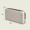 thumbnail image 3 of bella 2 Slice Slim Toaster, Fits-anywhere&acirc;&cent; Kitchenware, 6 Setting Shade Control with Reheat & Cancel Buttons, Fits sourdough, 3 of 9