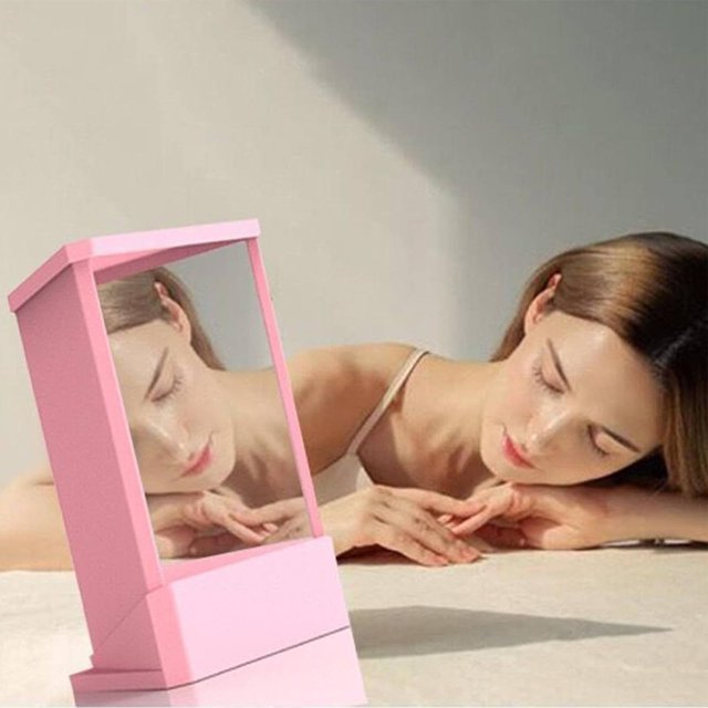 Makeup Mirror Non Reversing Inverted Standing Vanity For Makeup Hair Styling Beauty Facial Correction, Make up mirror for Women