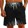 thumbnail image 4 of EGNMCR Shorts pour Hommes Short pour Homme à Imprimé Flamme Impression Spéciale Plage Décontracté Short Pantalon Cadeaux pour Hommes, 4 of 9