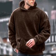 AherBiu Hoodies for Men Sweatshirts for Men Fleece Oversized Plus Size Lightweight Fall Winter Causal Loose Pullover