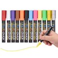 thumbnail image 1 of BIGTHUMB Liquid Chalk Markers 12 Vibrant Colors with 3mm Reversible  Erasable Water-based Chalkboards Marker Pens Non Toxic Quick Drying for Blackboard Glass Mirrors Office Home Restauran, 1 of 7