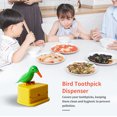 thumbnail image 1 of Toothpick Box Toothpick Storage Case dispenser; toothpick case; toothpick Automatic Dispenser Bird Shape ABS Plastic Holder, Green, Yellow, 1 of 8