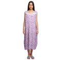 thumbnail image 1 of Moomaya Womens Lace Border Sleepwear For Ladies Button Placket Nightdress, 1 of 5
