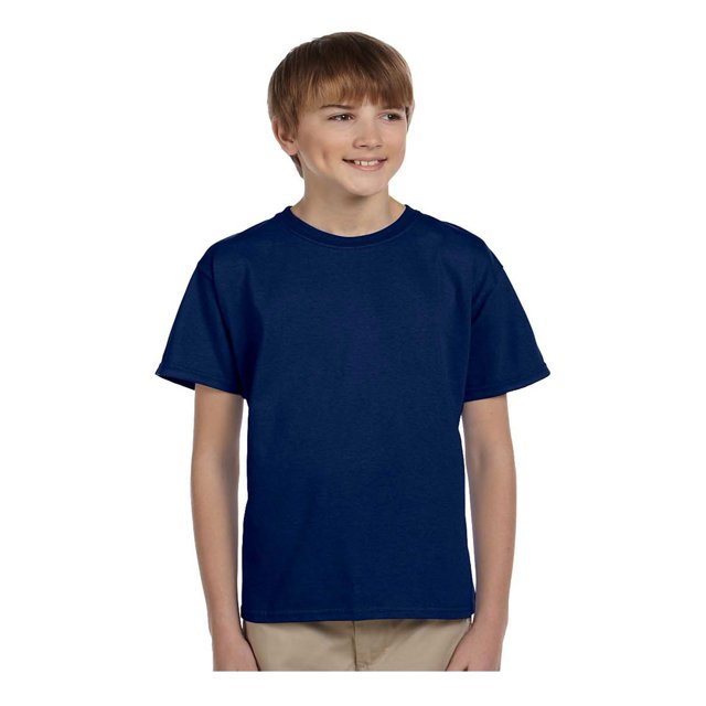 Gildan T-Shirt Sans Couture à Double Aiguille Pré-Rétréci pour Grand Garçon, Style G2000B