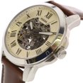 thumbnail image 2 of Fossil Men's Grant ME3099 Silver Leather Japanese Automatic Dress Watch, 2 of 3