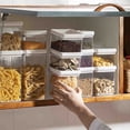 thumbnail image 4 of Wzzjkit Cereal Containers Storage, Storage Jar Refrigerator Fresh-keeping Box Storage Box Household Cereals Kitchen Snacks Food Cereals Sealed Jar, Rice Storage Container, 4 of 8