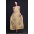 thumbnail image 3 of Bimba Robe Maxi à Bretelles Spaghetti Sans Manches pour Femmes en Rayonne à Imprimé Floral, Coupe Évasée - Medium, 3 of 5