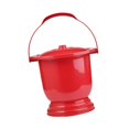 thumbnail image 3 of BELOVING Chamber Pot Bedside Commode Bucket Potty Urine Bucket for Elder Adults Child red, 3 of 9