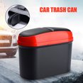 thumbnail image 2 of CARTTOU Car Trash Can Car Storage Box Hanging Flip-Top Fashion Storage Bin Double-Port Car Double-Opening Trash Can, 2 of 7