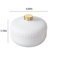 thumbnail image 3 of Small Plastic Storage Containers Plastic Divided Snack Box with Cover, Snack Fruit Tray, Food Storage Lunch Box, Removable and Washable Round Four Compartment, 3 of 8