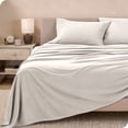 thumbnail image 2 of Bare Home Cozy Fleece Sheet Set - Extra Plush Polar Fleece - Deep Pocket - Twin, Cream, 2 of 8