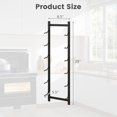 thumbnail image 3 of Gymax 6 Bottles Wall Mounted Wine Rack Metal Wine Display Holder Organizer, 3 of 10