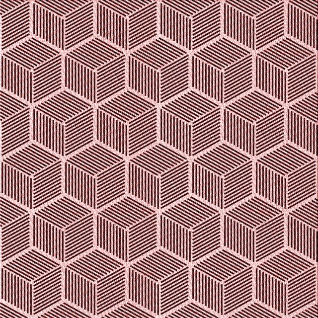 Ahgly Company Tapis d'Intérieur Lavable en Machine Carré Rose Transitionnel, 5 Pieds Carré
