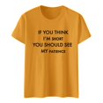 thumbnail image 3 of T-shirts Sarcastiques pour Femmes - Phrases Drôles Graphiques, Polyester Spandex, Manches Courtes, Col Rond, Parfait pour Offrir en Cadeau, 3 of 4