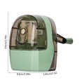 thumbnail image 3 of BUTASY Pencil Sharpener Children's Pencil Sharpener Automatic Pencil Sharpener Pencil Sharpener Student Turning Pencil Sharpener Hand Shaking Pencil Sharpener, 3 of 6