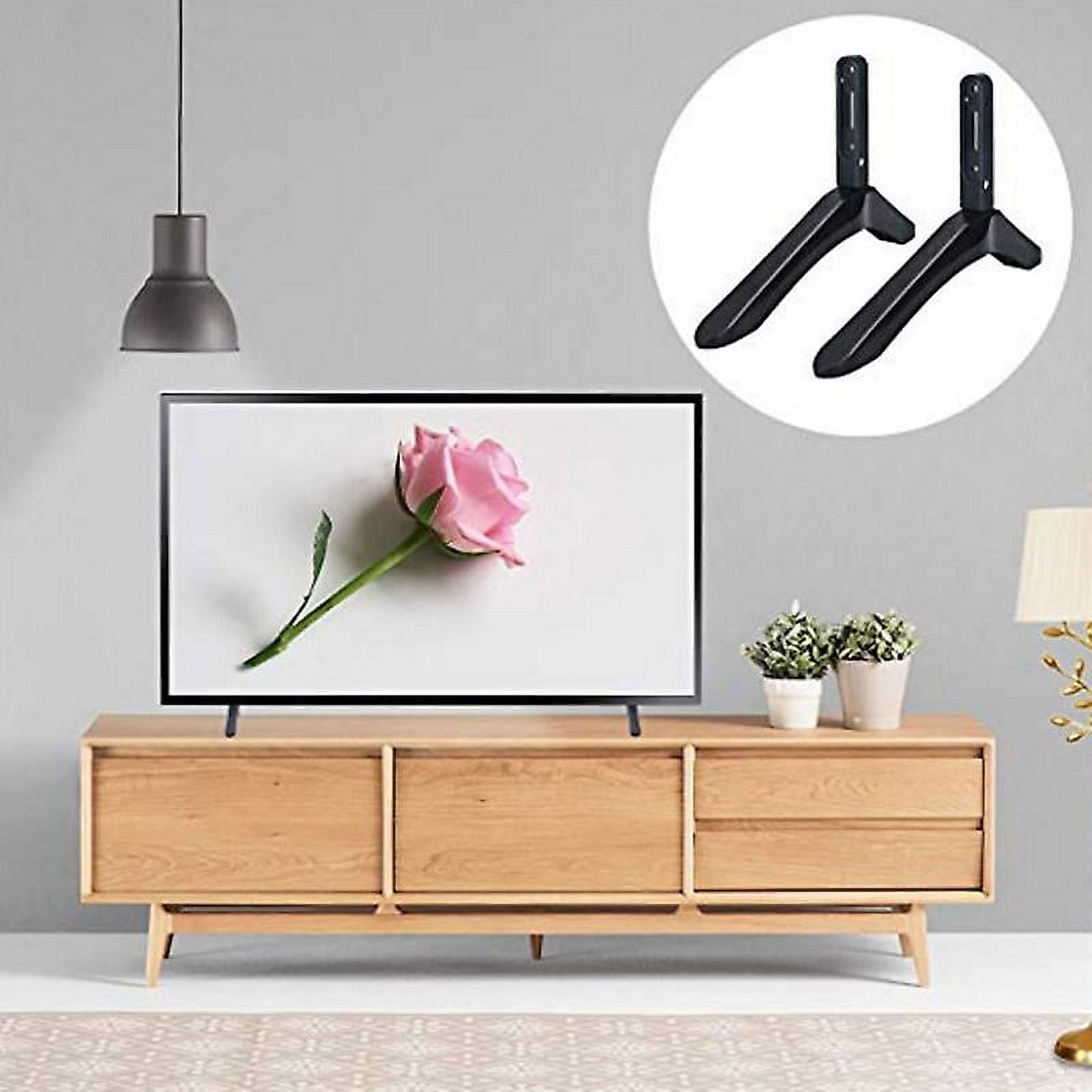 Universal Tv Stand Base Bracket For 32-65 Inch Samsung Vizio Sony Lcd Tv Not For Lg Tv Black Tv Stand Table Stand
