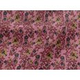 thumbnail image 4 of oneOone Viscose Jersey Fabric Leaves & Floral Block Print Fabric By Yard 60 Inch Wide, 4 of 4