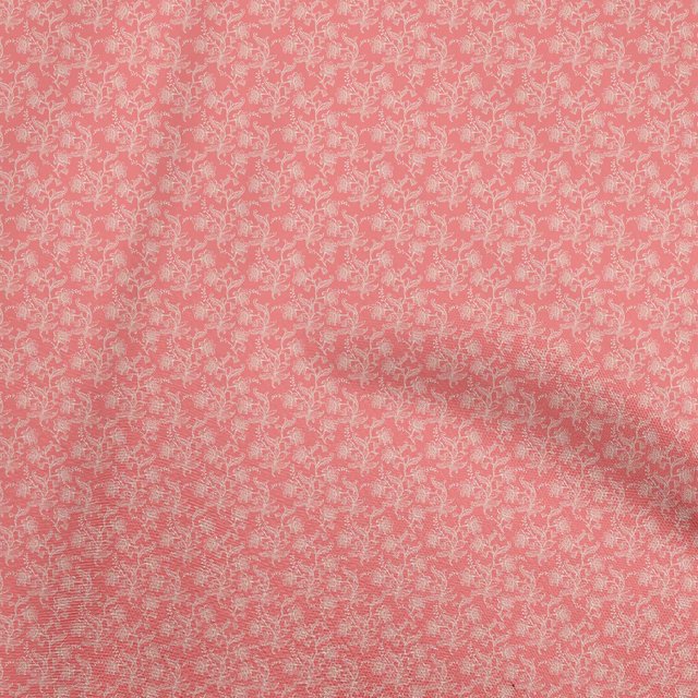 oneOone Rayon Red Fabric Toile Craft Projects Decor Fabric Printed By The Yard 56 Inch Wide