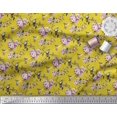 thumbnail image 2 of Soimoi polyester Crepe Fabric Hummingbird,Leaves & Rose Floral Fabric Prints By Yard 42 Inch Wide, 2 of 3