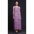 thumbnail image 2 of Bimba Robe Longue Maxi Imprimée en Rayonne pour Femmes à Bretelles Spaghetti Ajustables Boho-Xxx-Grand, 2 of 4