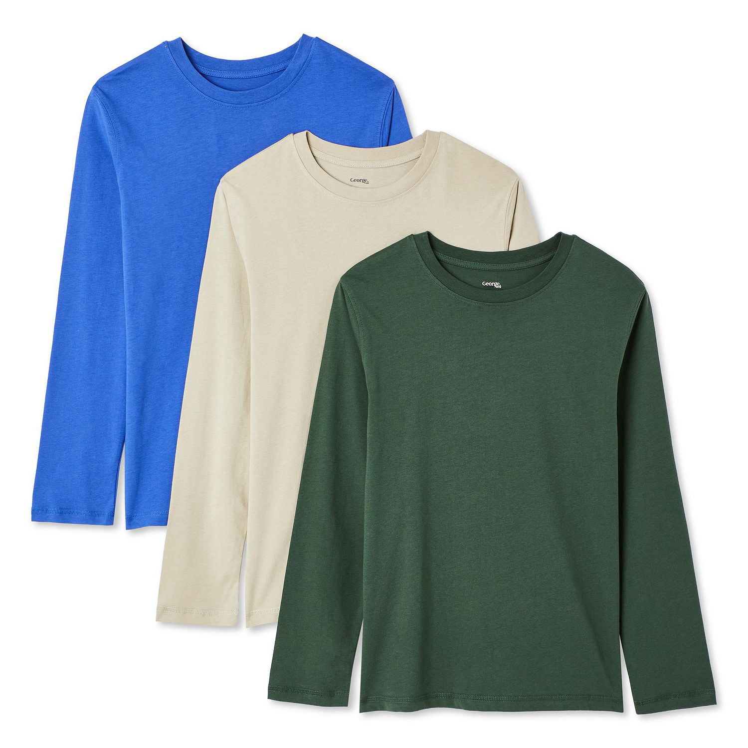 George Boys' Long Sleeve Tee 3-Pack